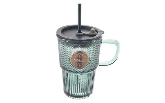 VERDE MUG WITH LID AND STRAW 0.46 L
