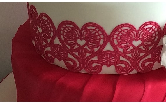 EDIBLE LACE SMART LACE RED - RED READY-MIX 160 G