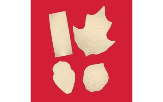 EMBOSSING LEAVES FOR LEAF LINES WHITE