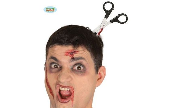 SCISSORS IN HEAD HEADBAND 11CM
