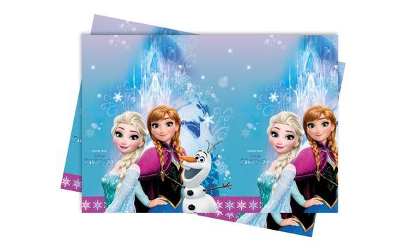 DISPOSABLE TABLECLOTH LIGHT BLUE FROZEN (ANNA AND ELSA) 120CM X 180CM