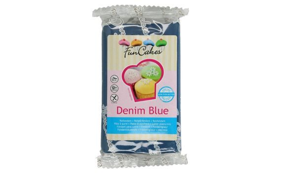 DENIM KÉK HENGERELT FONDANT 250 G (BLUE)