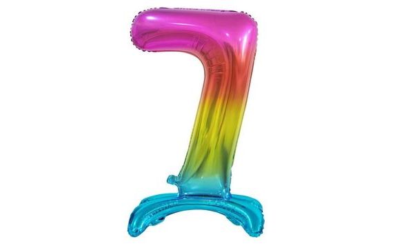 FOIL BALLOON NUMBERS DUH ON BASE, 74 CM - 7