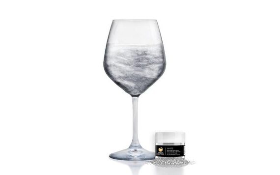 EHETŐ CSILLÁMPOR ITALOKBA - FEHÉR - WHITE BREW GLITTER® - 4 G