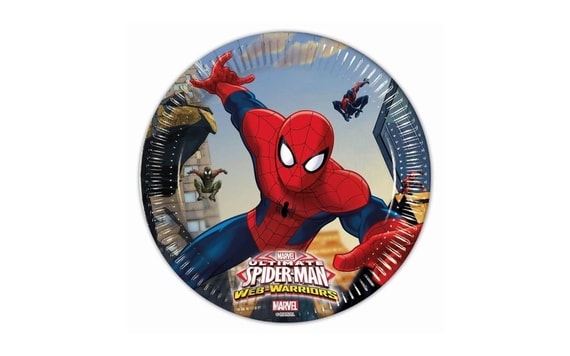 PAPÍROVÝ TALÍŘ "ULTIMATE SPIDERMAN", 20 CM, 8 KS