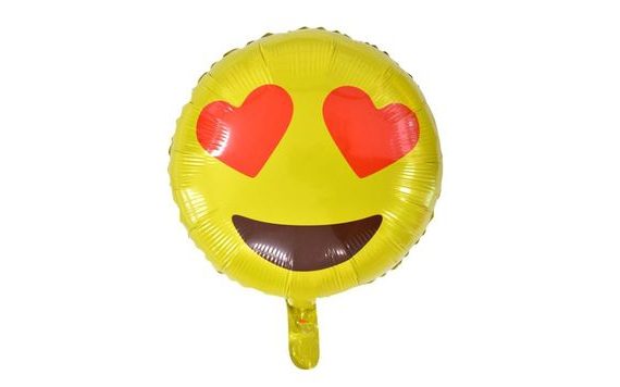 SMILEY LOVE FÓLIALUFI 45 CM