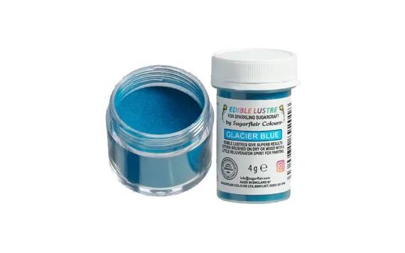 KÉK GYÖNGYHÁZFÉNYŰ FESTÉK POR BLUE GLACIER (GLECCSER KÉK)