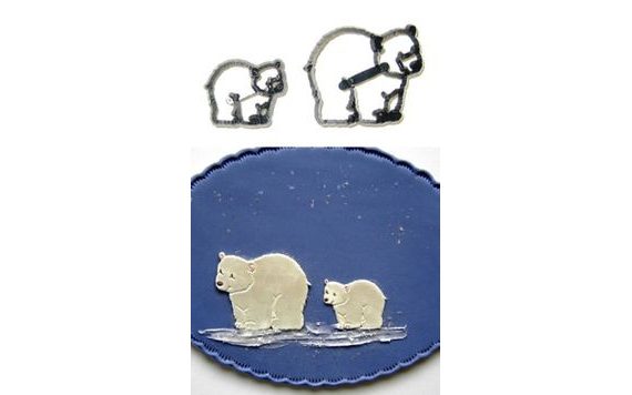 PATCHWORK KISZÚRÓ POLAR BEARS (POLAR MEDVÉK)