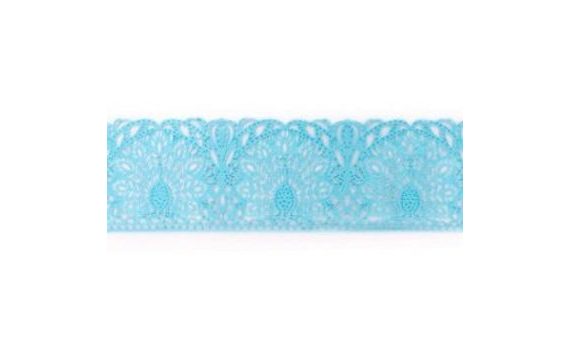 SUGAR LACE FOR CAKE – BLUE – WIDTH 6 CM