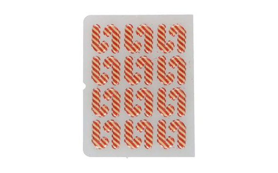 ČOKOLÁDOVÉ OZDOBY V TVARE CUKROVÝCH PALIČIEK - 24 KS