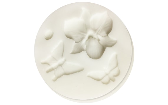 SILICONE MOULD ORCHID & INSECT - ORCHID AND BUTTERFLIES