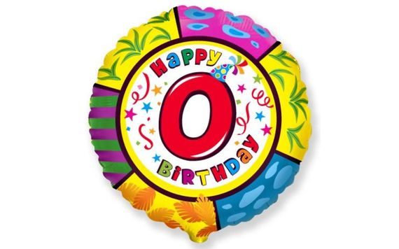 HAPPY BIRTHDAY FOIL BALLOON 0 - 45 CM
