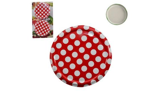 ECO METAL LID 66 POLKA DOTS - SET OF 10