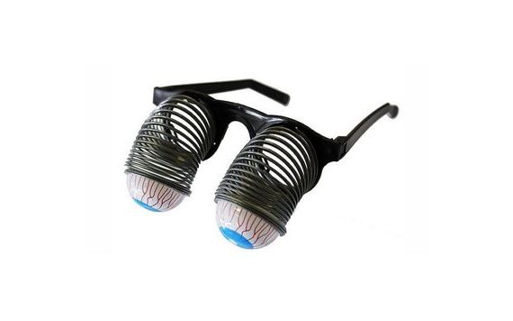 GLASSES EYES ON SPRINGS