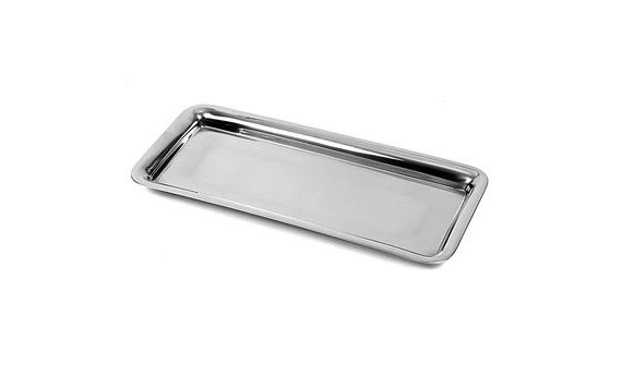STAINLESS STEEL TRAY, 38.5 X 17 X 1.8 CM