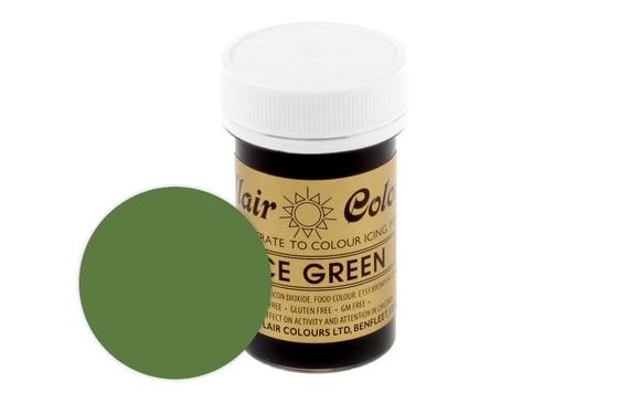 ZELENÁ GELOVÁ BARVA SPRUCE GREEN 25 G - EXPIRACE 31.12.2016