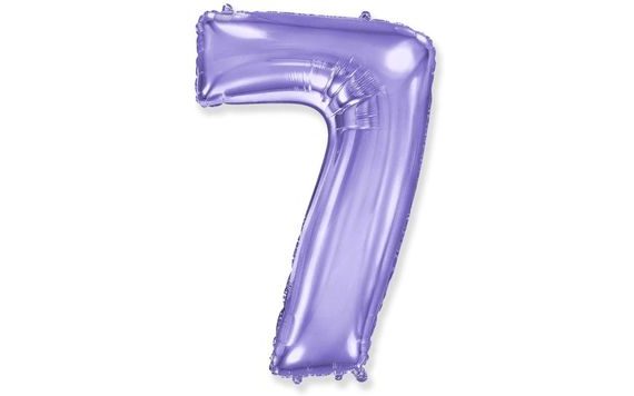 BALÓN FOLIOVÝ ČÍSLICE FIALOVÁ - LILA 102 CM - 7