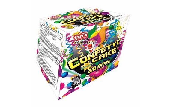 KONFETOVÝ OHŇOSTROJ - CONFETTI CAKE 30 RAN 12X1