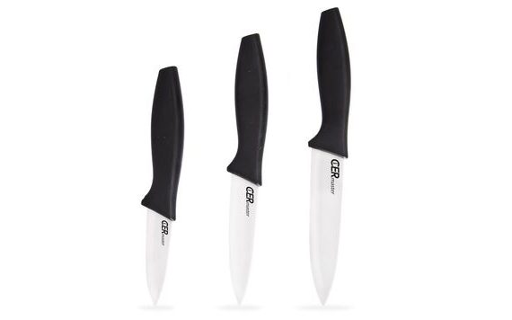 CERAMIC KITCHEN KNIFE SET 3 PCS