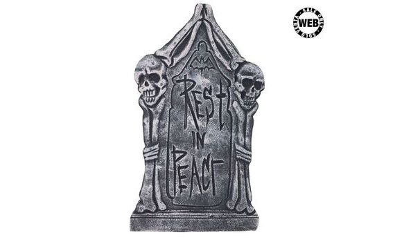 NÁHROBEK - RIP - ODPOČÍVEJ V POKOJI - HALLOWEEN - 43 X 22 CM