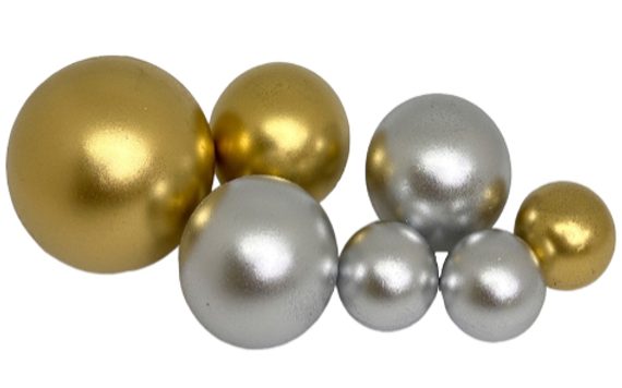 ČOKOLÁDOVÉ GULE ZLATÉ A STRIEBORNÉ