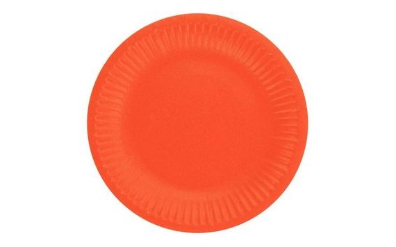 TALÍŘE ČERVENÉ 18 CM - 6 KS