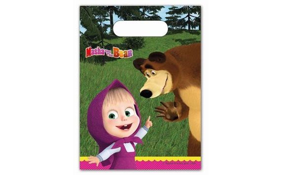 MASHA AND THE BEAR BAGS, 6 PCS