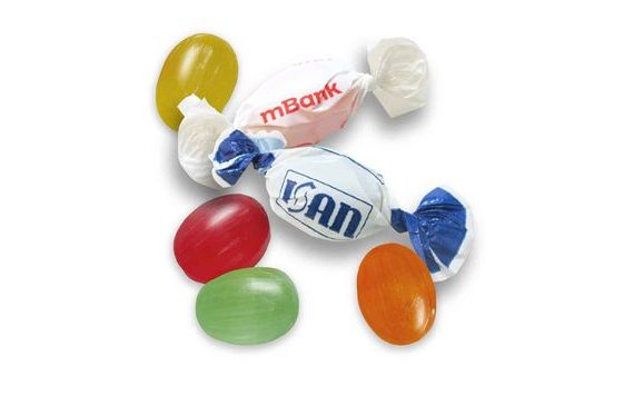 REKLÁM TWIST CUKORKÁK – EGYSZÍNŰ – SAJÁT MINTÁVAL/LOGÓVAL 5 KG