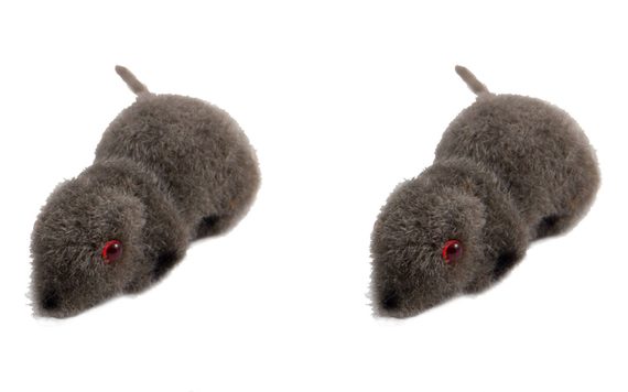 MOUSE GREY - FIGURINE 5 CM - SET OF 4