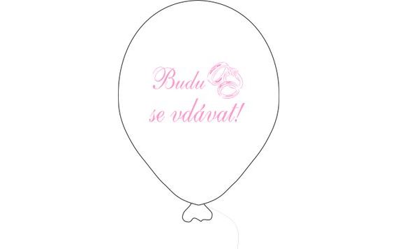 I'M GETTING MARRIED BALLOON WHITE
