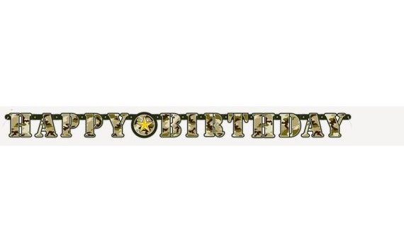 GIRLANDA - BANNER - HAPPY BIRTHDAY - MASKÁČ