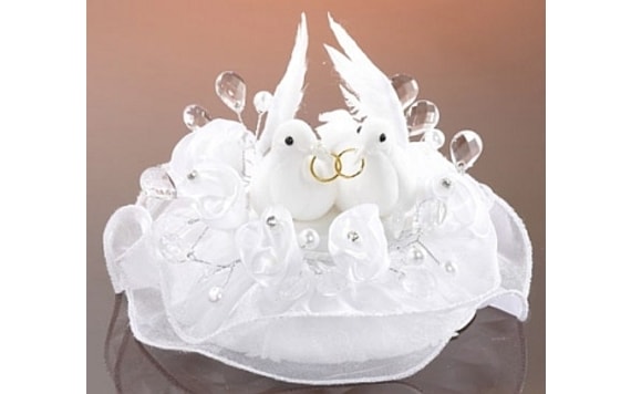 CAKE TOPPERS DOVES 8.5 CM