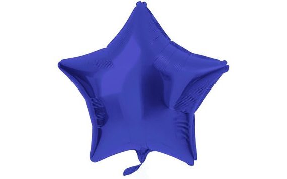 HVĚZDNÝ FOLIOVÝ BALÓN - NÁMOŘNICKÁ MODRÁ - 48 CM