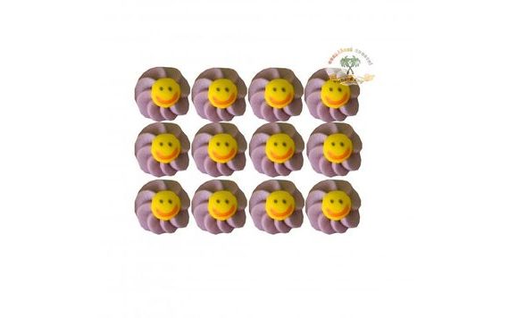 PURPLE SUN SUGAR DECORATIONS