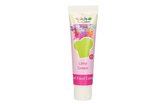 FUNCAKES EDIBLE FUNCOLOURS GEL - LIME GREEN 30G