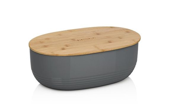 BREADBOX NAMUR PLASTIC / WOOD ANTHRACITE