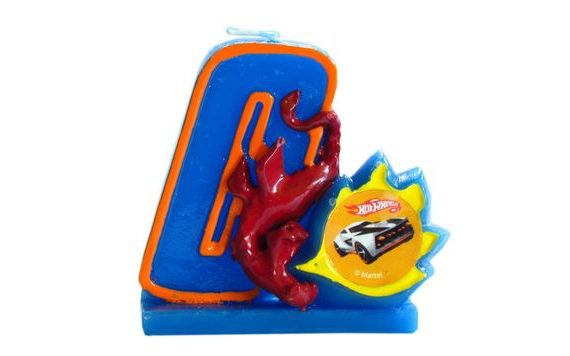 SZÜLETÉSNAPI GYERTYA HOT WHEELS 0. SZÁM