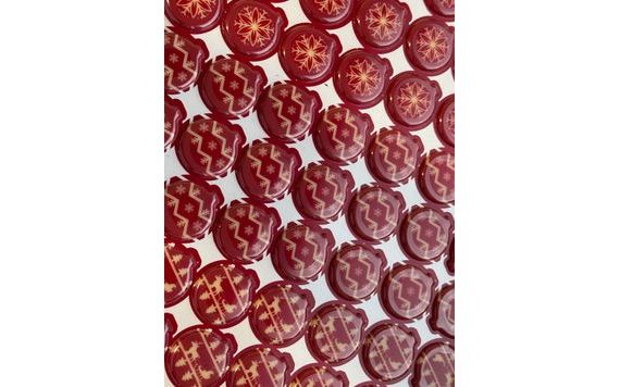 CHOCOLATE DECORATION – RED BAUBLES (189 PCS)