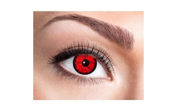 CONTACT LENSES - RED METATRON - HALLOWEEN