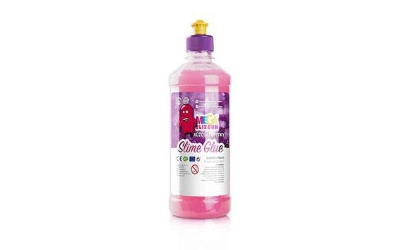 MEGASLIZOUN - PVA SLIZOVÉ LEPIDLO RŮŽOVÝ NEON SE TŘPYTKAMI 500ML