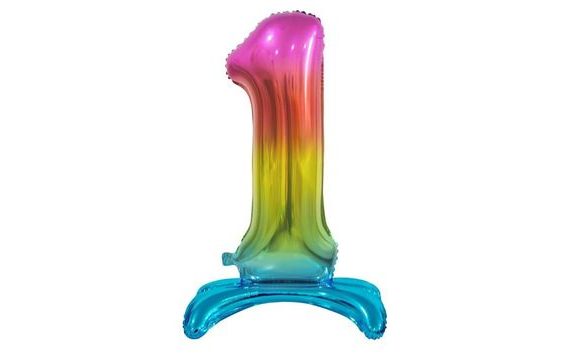 BALLOON FOIL NUMBERS DUH ON BASE, 74 CM - 1