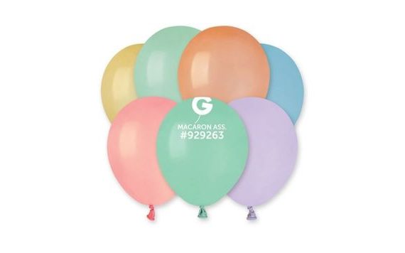 BALÓNEK LATEXOVÝ MINI - 13 CM – MAKRONKY MIX 1 KS