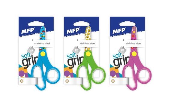 SCISSORS 13CM PRINTED E17 5010124