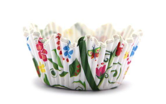 CONFECTIONERY PAPER CASES 50 X 35 MM (100 PC.) - FLORAL FLORINA