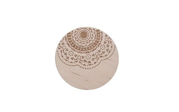 PODTÁCEK MANDALA DŘEVO 12 CM 1 KS