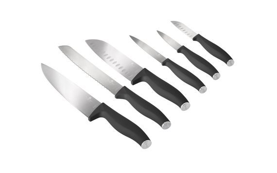 STAINLESS STEEL KNIFE SET 6 PCS ANTRACIT COLLECTION