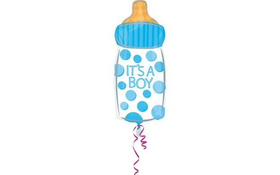 IT'S A BOY BALLOON BOTTLE 58 CM X 25 CM