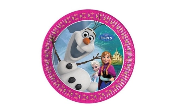 TALÍŘE PAPÍROVÉ FROZEN - LEDOVÉ KRÁLOVSTVÍ 20 CM 8 KS