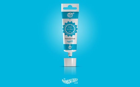 ICE BLUE PROGEL - PROFESIONÁLNÍ POTRAVINÁŘSKÁ GELOVÁ BARVA V TUBĚ (MODRÁ)