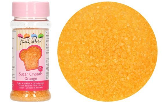 COLOURED EDIBLE SUGAR - ORANGE - 80G